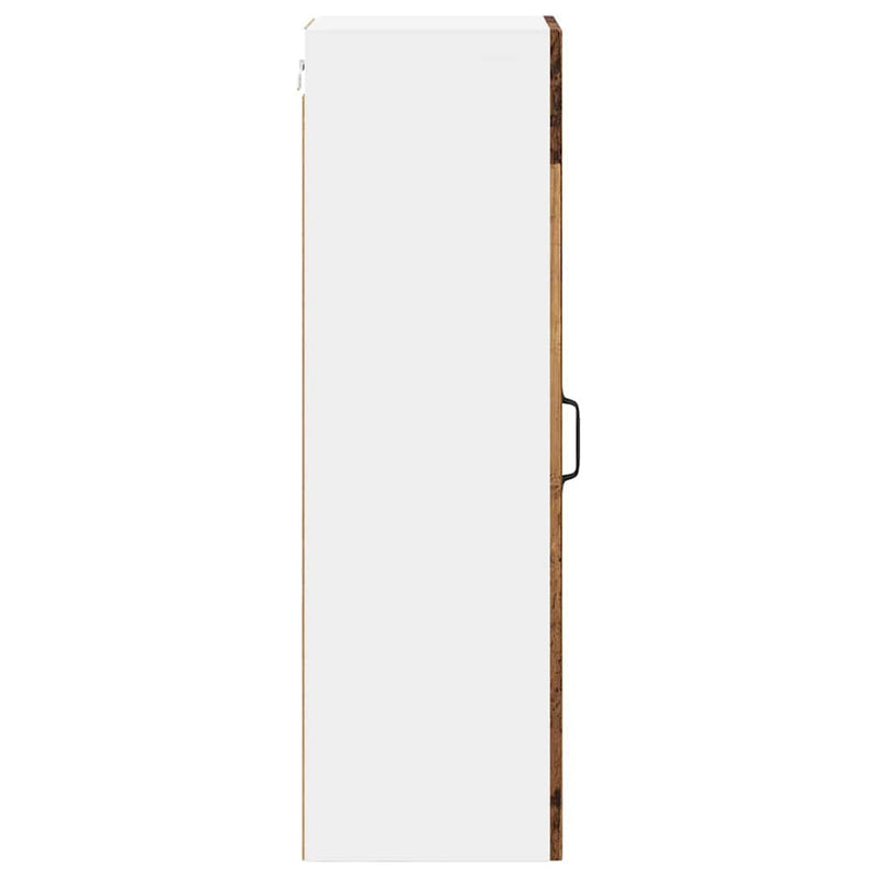 vidaXL Fali konyhaszekrény polcokkal Öreg fa 30 x 31 x 100 cm Faanyag