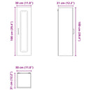 vidaXL Mosogatógép panel Kalmar Öreg fa 30 x 31 x 100 cm Faanyag
