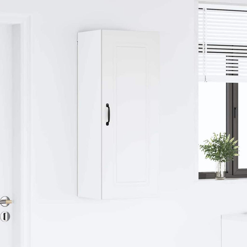 vidaXL Fali konyhaszekrény polcokkal Fehér 40 x 31 x 100 cm Faanyag