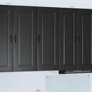 vidaXL Mosogatógép panel Kalmar Fekete 40 x 31 x 100 cm Faanyag