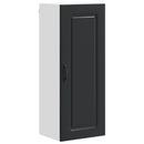 vidaXL Mosogatógép panel Kalmar Fekete 40 x 31 x 100 cm Faanyag