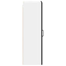 vidaXL Fali konyhaszekrény polcokkal Fekete 40 x 31 x 100 cm Faanyag