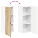 vidaXL Fali konyhaszekrény Sonoma tölgy 40 x 31 x 100 cm Faanyag