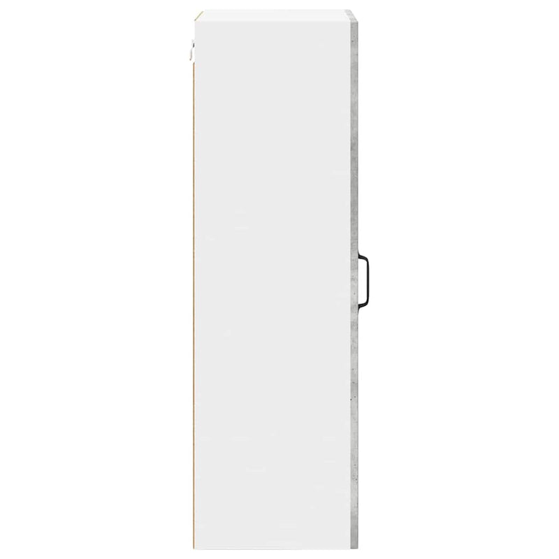 vidaXL Fali konyhaszekrény Beton Szürke 40 x 31 x 100 cm Faanyag