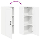 vidaXL Fali konyhaszekrény Magas Fényű Fehér 40 x 31 x 100 cm Faanyag