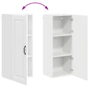 vidaXL Mosogatógép panel Kalmar Magas Fényű Fehér 40 x 31 x 100 cm