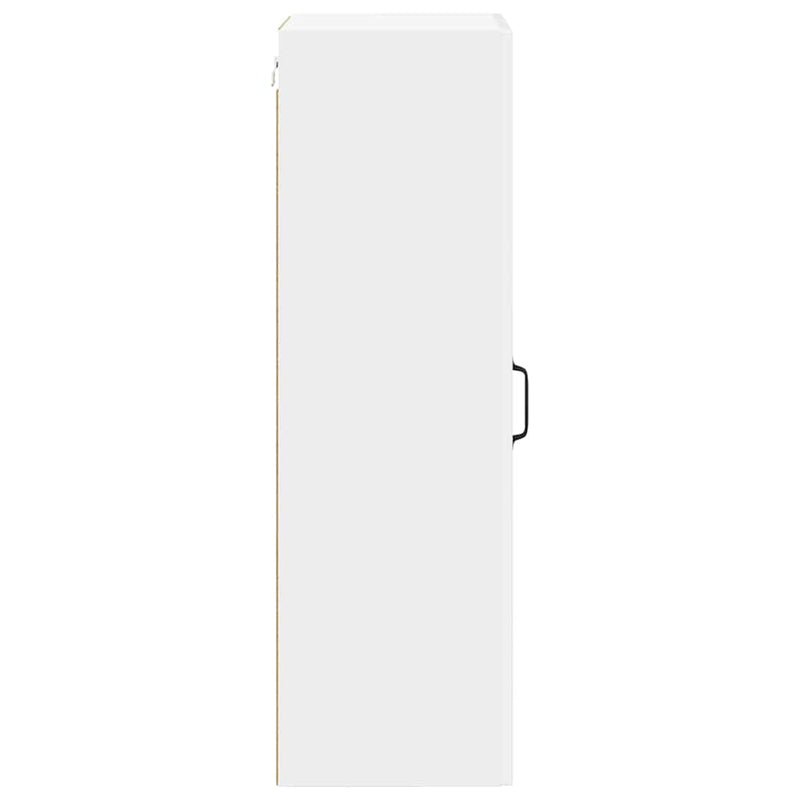 vidaXL Fali konyhaszekrény Magas Fényű Fehér 40 x 31 x 100 cm Faanyag