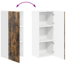 vidaXL Mosogatógép panel Kalmar Füstölt tölgy 40 x 31 x 100 cm Faanyag
