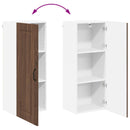 vidaXL Mosogatógép panel Kalmar Barna Tölgy 40 x 31 x 100 cm Faanyag