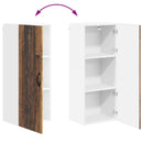 vidaXL Mosogatógép panel Kalmar Öreg fa 40 x 31 x 100 cm Szerelt Fa