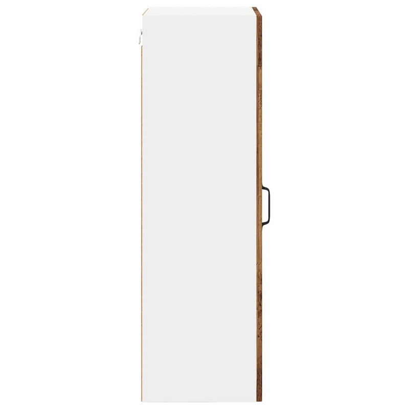 vidaXL Fali konyhaszekrény polcokkal Öreg fa 40 x 31 x 100 cm Faanyag