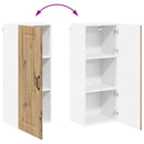 vidaXL Mosogatógép panel Kalmar Artisan tölgy 40 x 31 x 100 cm Faanyag