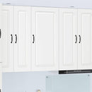 vidaXL Mosogatógép panel Kalmar Fehér 50 x 31 x 100 cm Faanyag