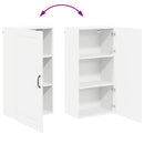 vidaXL Fali konyhaszekrény polcokkal Fehér 50 x 31 x 100 cm Faanyag