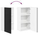 vidaXL Mosogatógép panel Kalmar Fekete 50 x 31 x 100 cm Faanyag