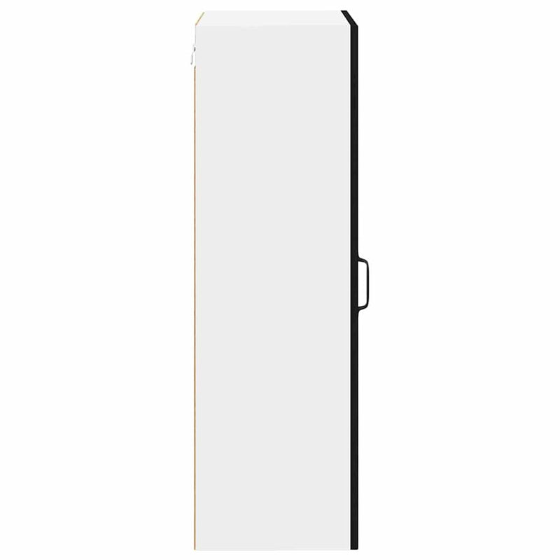 vidaXL Fali konyhaszekrény polcokkal Fekete 50 x 31 x 100 cm Faanyag