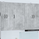 vidaXL Mosogatógép panel Kalmar Beton Szürke 50 x 31 x 100 cm Faanyag