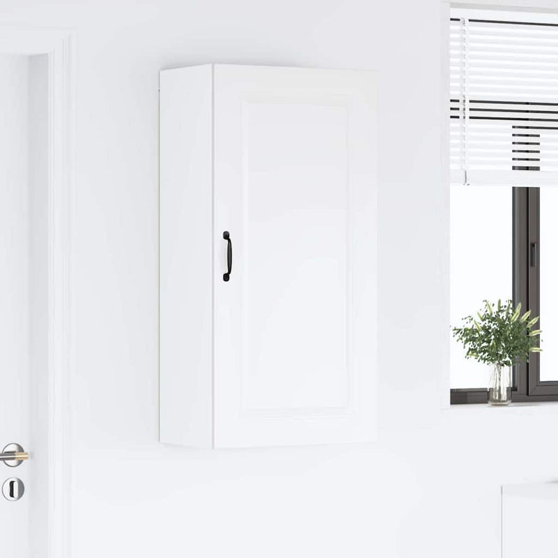 vidaXL Fali konyhaszekrény Magas Fényű Fehér 50 x 31 x 100 cm Faanyag