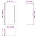 vidaXL Mosogatógép panel Kalmar Füstölt tölgy 50 x 31 x 100 cm Faanyag