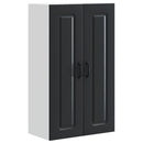 vidaXL Mosogatógép panel Kalmar Fekete 60 x 31 x 100 cm Szerelt Fa