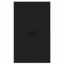 vidaXL Fali konyhaszekrény polcokkal Fekete 60 x 31 x 100 cm Faanyag