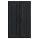 vidaXL Mosogatógép panel Kalmar Fekete 60 x 31 x 100 cm Szerelt Fa