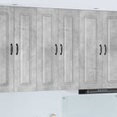 vidaXL Mosogatógép panel Kalmar Beton Szürke 60 x 31 x 100 cm Faanyag