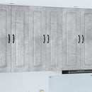 vidaXL Mosogatógép panel Kalmar Beton Szürke 60 x 31 x 100 cm Faanyag
