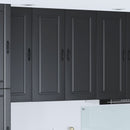 vidaXL Mosogatógép panel Kalmar Fekete 80 x 31 x 100 cm Faanyag