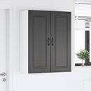 vidaXL Mosogatógép panel Kalmar Fekete 80 x 31 x 100 cm Faanyag