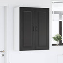 vidaXL Mosogatógép panel Kalmar Fekete 80 x 31 x 100 cm Faanyag