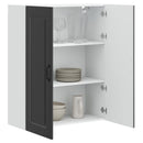 vidaXL Mosogatógép panel Kalmar Fekete 80 x 31 x 100 cm Faanyag