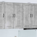 vidaXL Mosogatógép panel Kalmar Beton Szürke 80 x 31 x 100 cm Faanyag