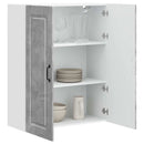 vidaXL Mosogatógép panel Kalmar Beton Szürke 80 x 31 x 100 cm Faanyag