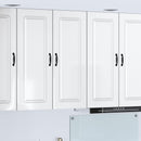 vidaXL Mosogatógép panel Kalmar Magas Fényű Fehér 80 x 31 x 100 cm