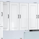 vidaXL Mosogatógép panel Kalmar Magas Fényű Fehér 80 x 31 x 100 cm