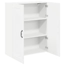 vidaXL Fali konyhaszekrény Magas Fényű Fehér 80 x 31 x 100 cm Faanyag