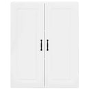 vidaXL Fali konyhaszekrény Magas Fényű Fehér 80 x 31 x 100 cm Faanyag