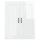 vidaXL Mosogatógép panel Kalmar Magas Fényű Fehér 80 x 31 x 100 cm