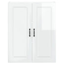 vidaXL Mosogatógép panel Kalmar Magas Fényű Fehér 80 x 31 x 100 cm