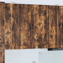vidaXL Mosogatógép panel Kalmar Füstölt tölgy 80 x 31 x 100 cm Faanyag