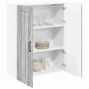 vidaXL Fali konyhaszekrény Szürke Sonoma 80 x 31 x 100 cm Faanyag