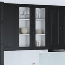 vidaXL Mosogatógép panel Kalmar Fekete 80 x 31 x 100 cm Faanyag