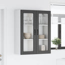 vidaXL Mosogatógép panel Kalmar Fekete 80 x 31 x 100 cm Faanyag