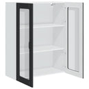 vidaXL Mosogatógép panel Kalmar Fekete 80 x 31 x 100 cm Faanyag