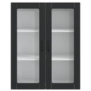 vidaXL Mosogatógép panel Kalmar Fekete 80 x 31 x 100 cm Faanyag