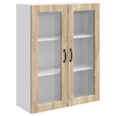 vidaXL Mosogatógép panel Kalmar Sonoma tölgy 80 x 31 x 100 cm Faanyag