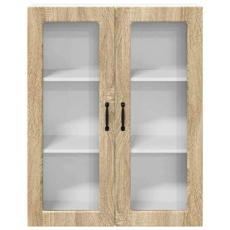 vidaXL Fali konyhaszekrény Sonoma tölgy 80 x 31 x 100 cm Faanyag