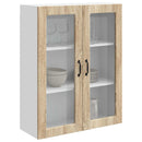 vidaXL Mosogatógép panel Kalmar Sonoma tölgy 80 x 31 x 100 cm Faanyag
