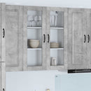 vidaXL Mosogatógép panel Kalmar Beton Szürke 80 x 31 x 100 cm Faanyag